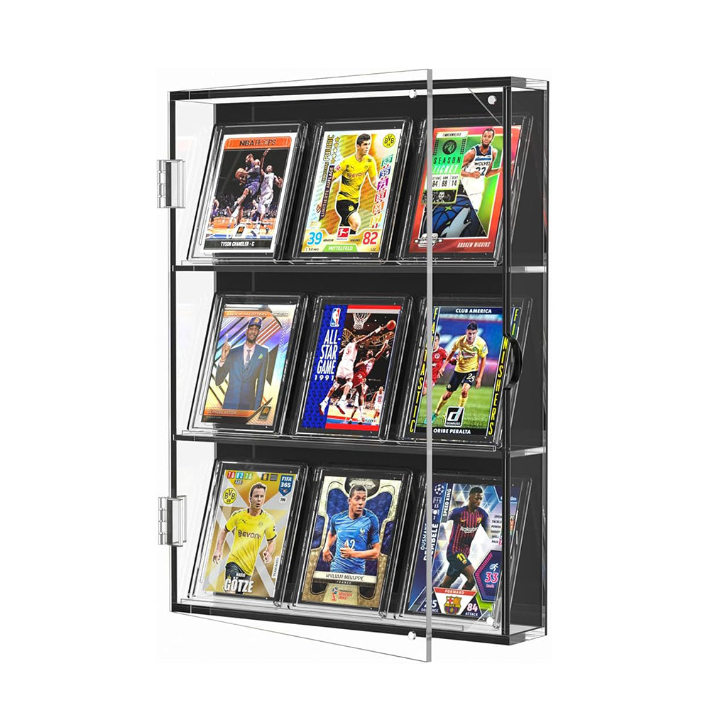 Trading Card Acrylic Display Frame,HD Hangable Graded Card Cabinet,For Sports Game Card