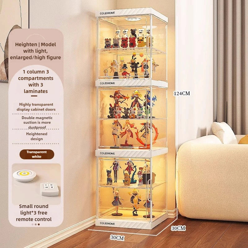 Hand-made Display Cabinet Transparent Ornaments Blind Box Dustproof Acrylic