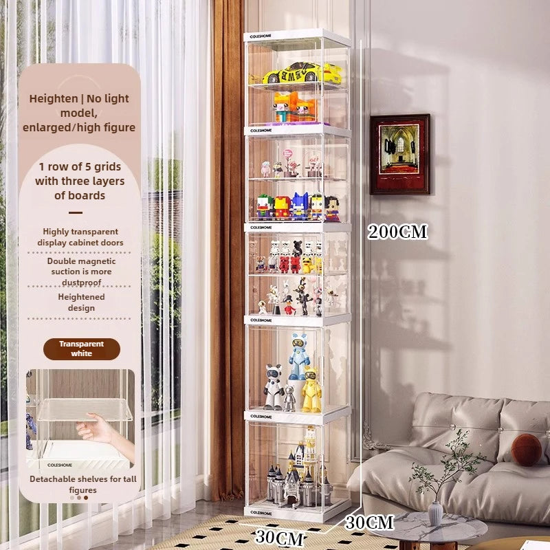 Hand-made Display Cabinet Transparent Ornaments Blind Box Dustproof Acrylic
