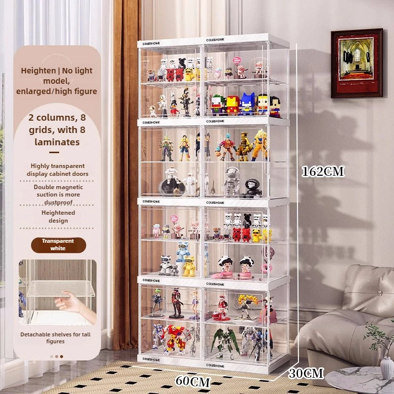Hand-made Display Cabinet Transparent Ornaments Blind Box Dustproof Acrylic