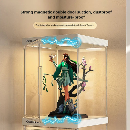 Hand-made Display Cabinet Transparent Ornaments Blind Box Dustproof Acrylic