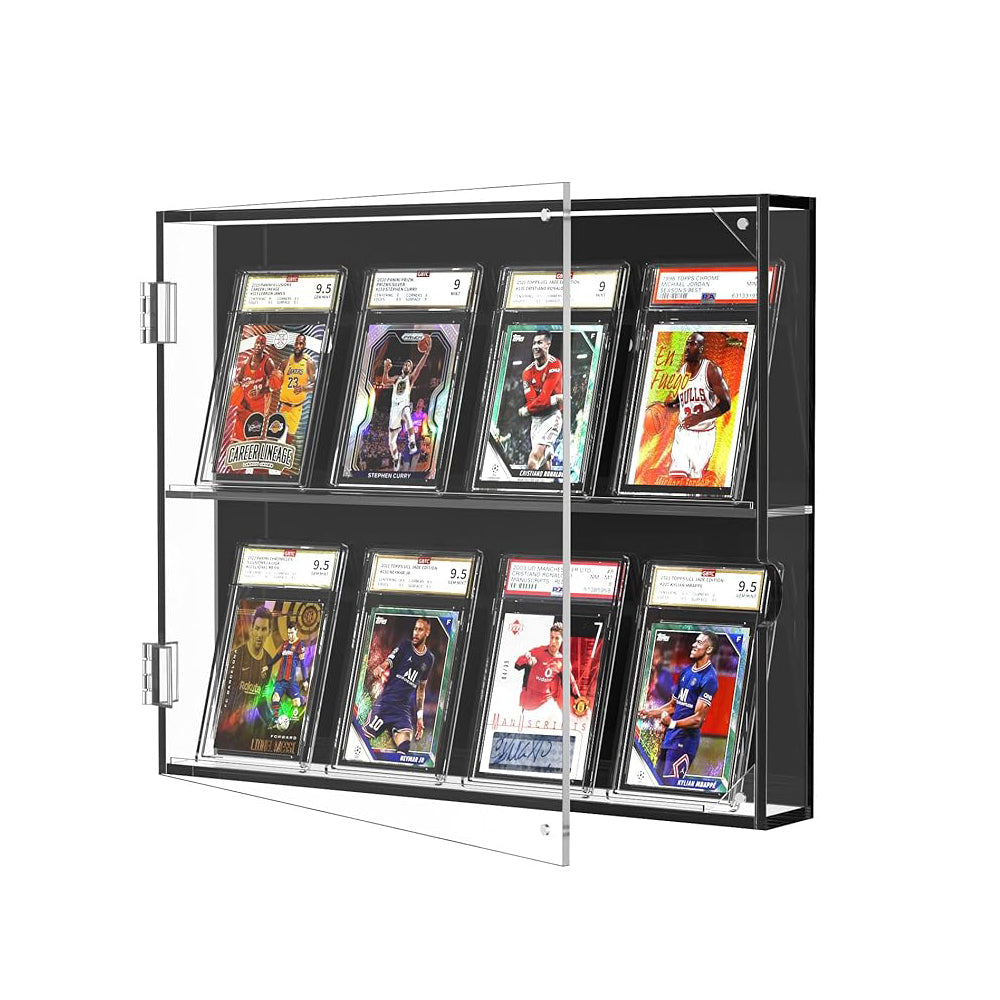 Trading Card Acrylic Display Frame,HD Hangable Graded Card Cabinet,For Sports Game Card